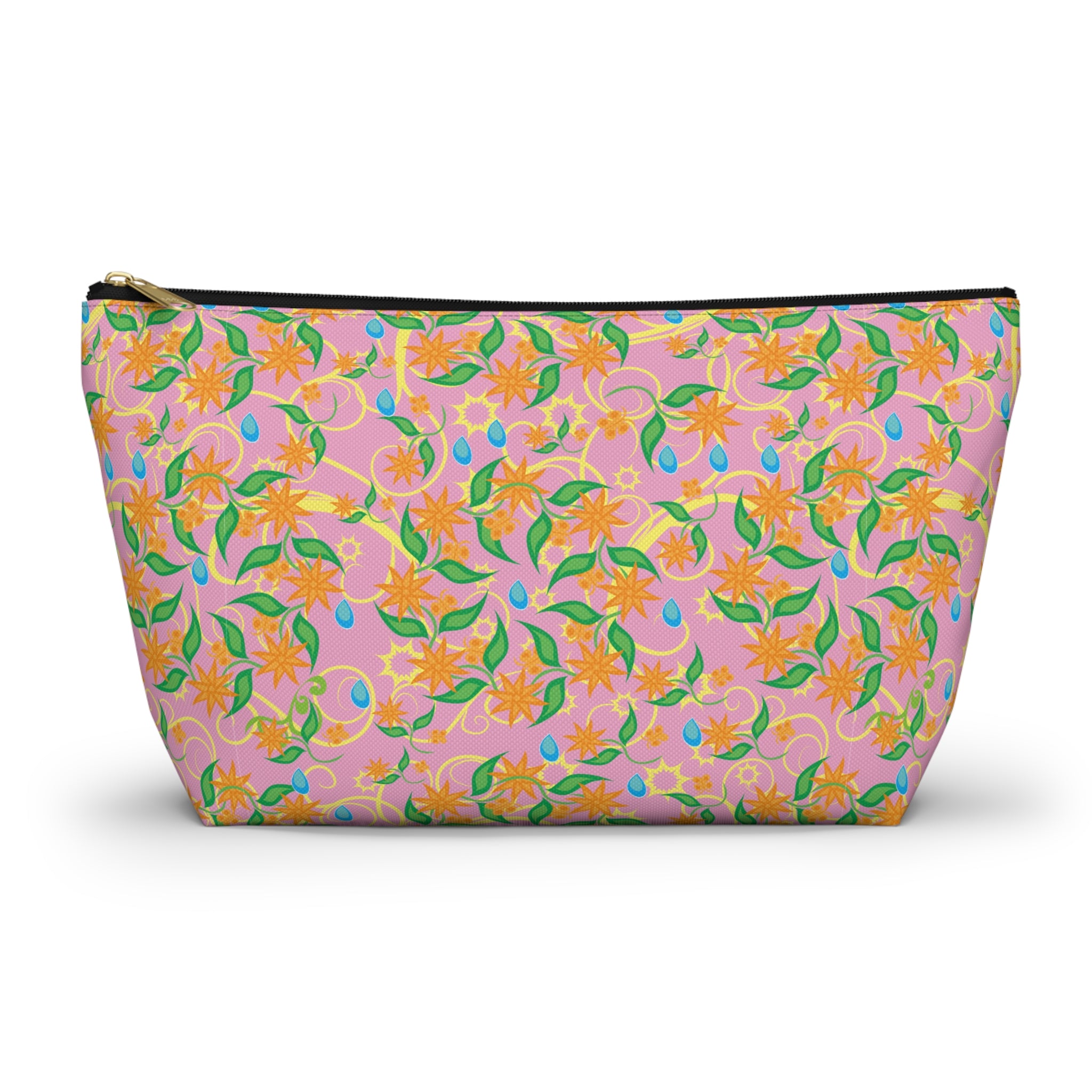Blooming Floral Pinwheels Cosmetic Bag
