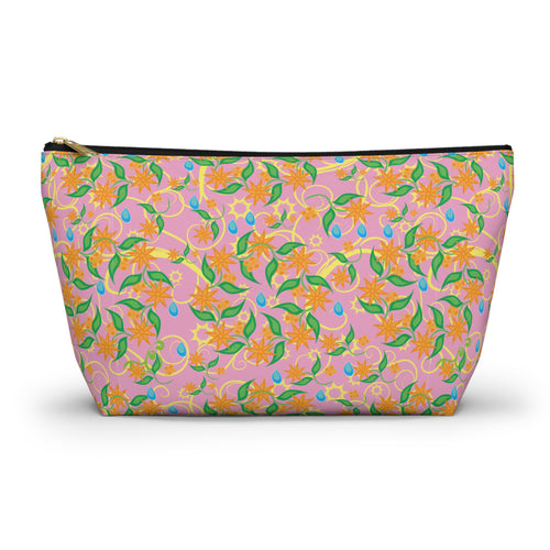 Blooming Floral Pinwheels Cosmetic Bag