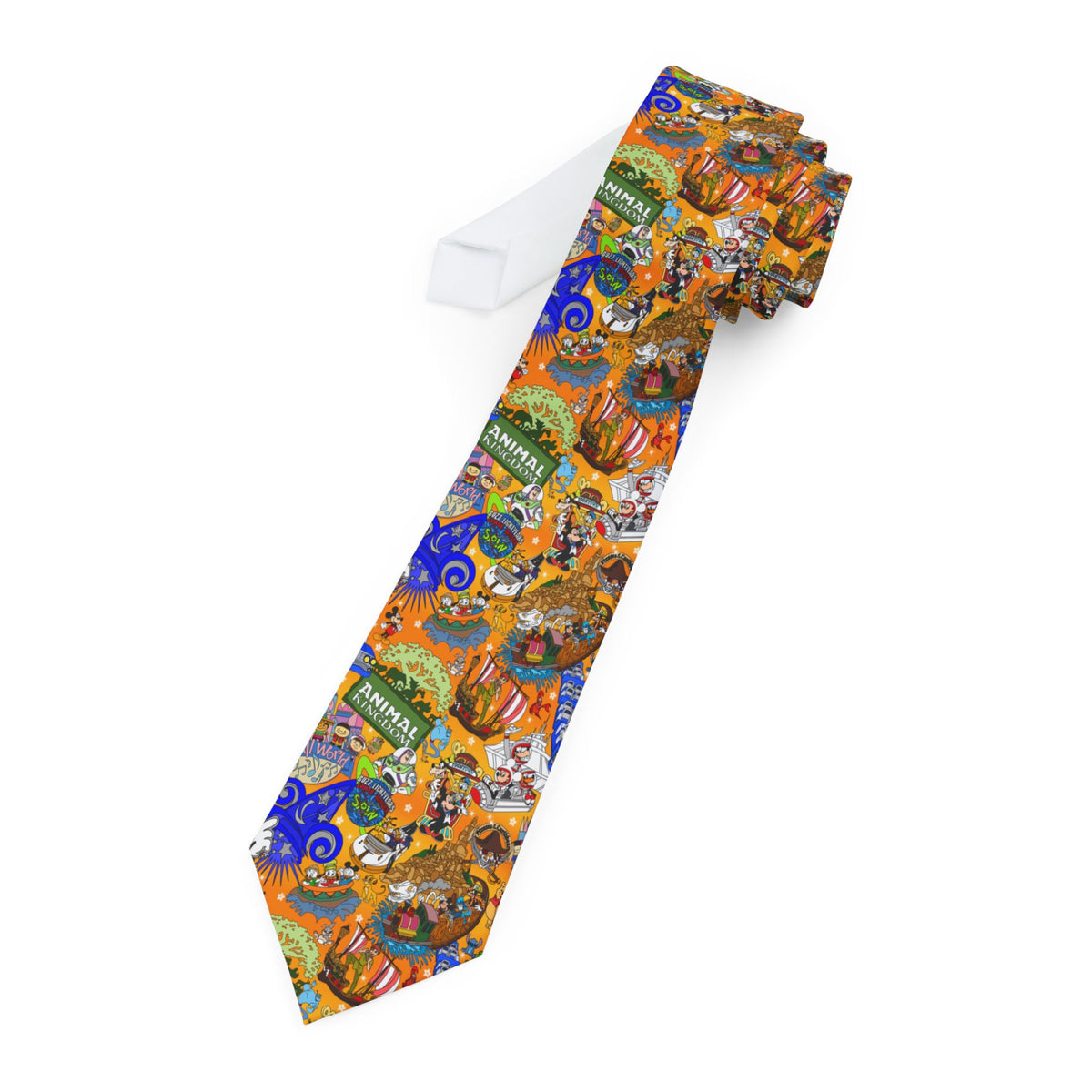 Four Parks Ride Collage Mens Necktie