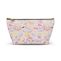 Character Autographs on Pink Cosmetic Bag