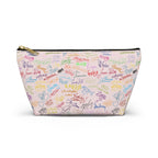 Character Autographs on Pink Cosmetic Bag