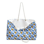 Blue Checkerboard Donald Weekender Bag
