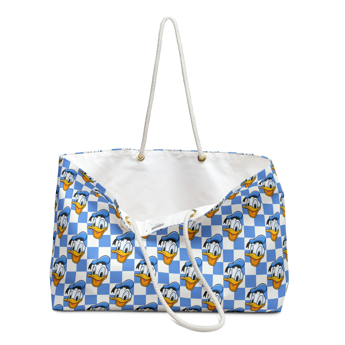 Blue Checkerboard Donald Weekender Bag