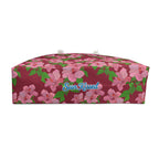 Pink Hibiscus on Red Weekender Bag