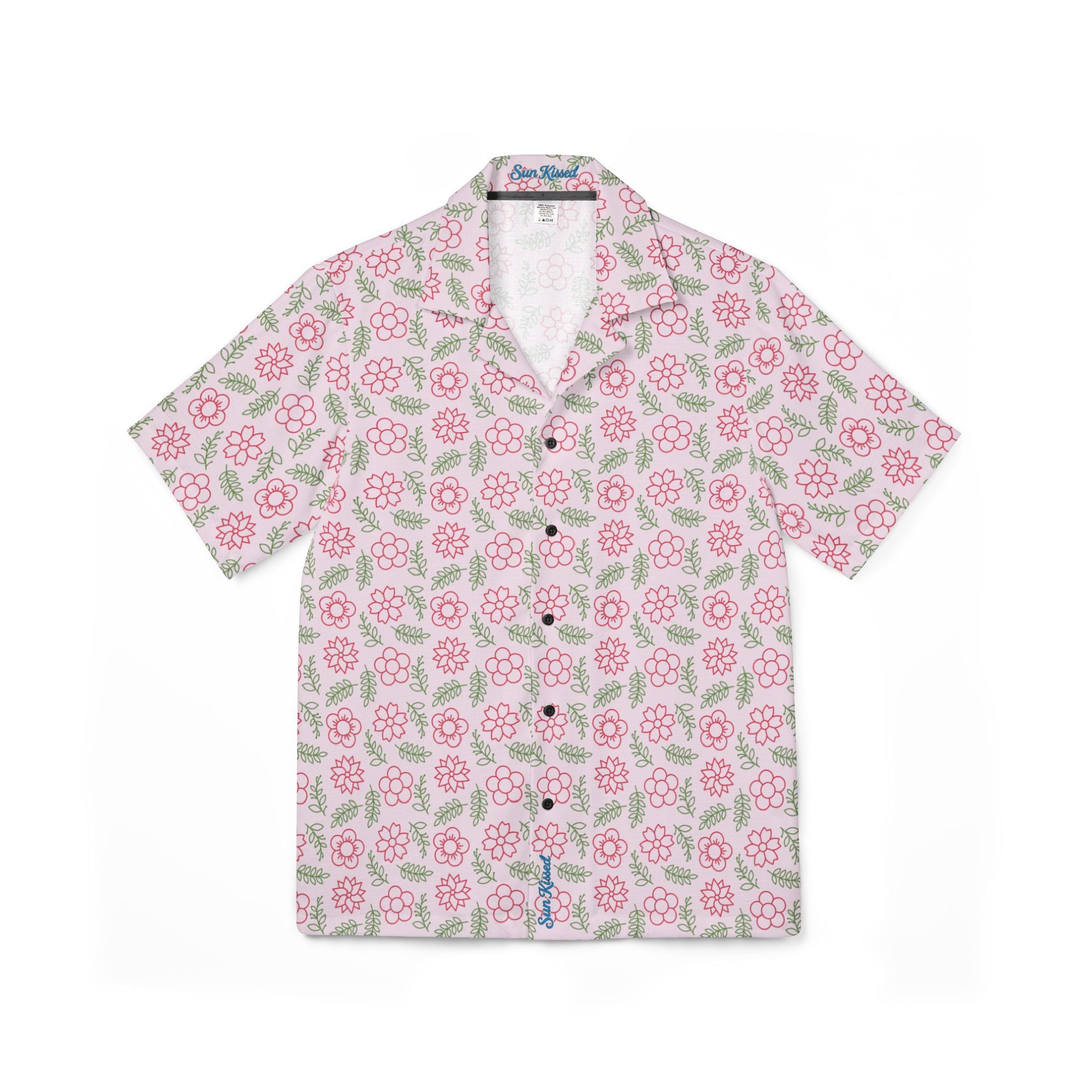 Spring Silhouette Floral Hawaiian Shirt