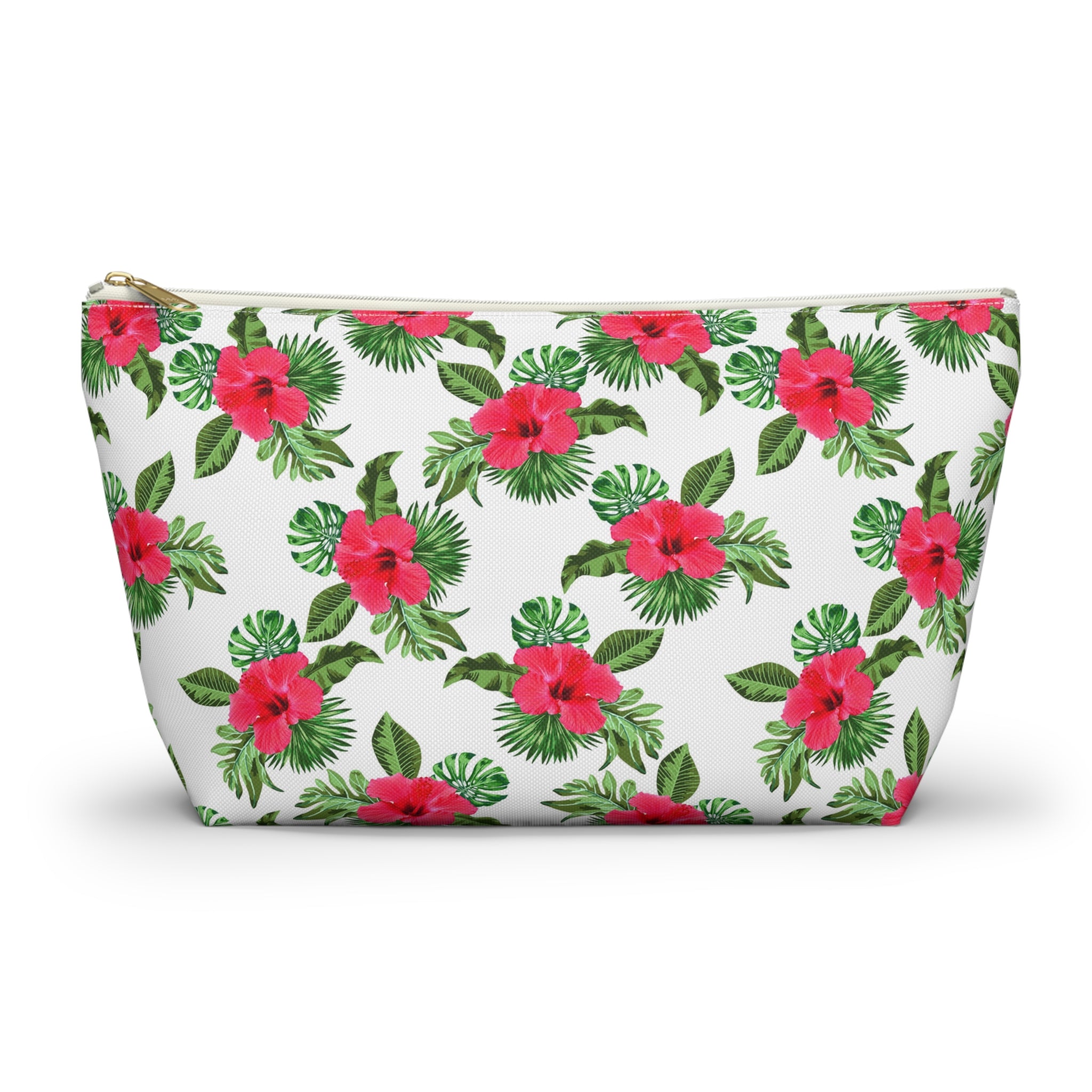Red Hibiscus Island Cosmetic Bag