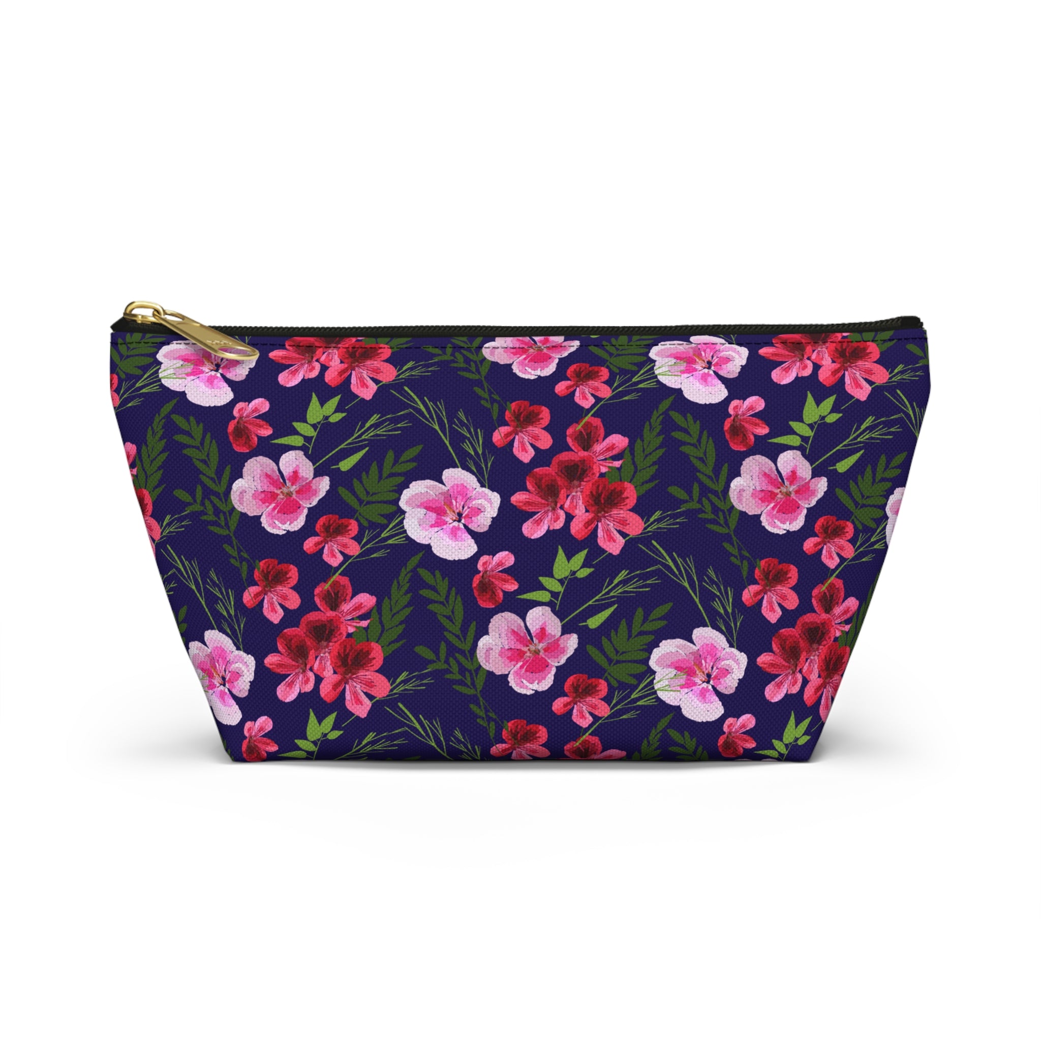 Painted Floral Arrangement Cosmetic Bag