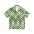 Green Checkerboard Goofy Hawaiian Shirt