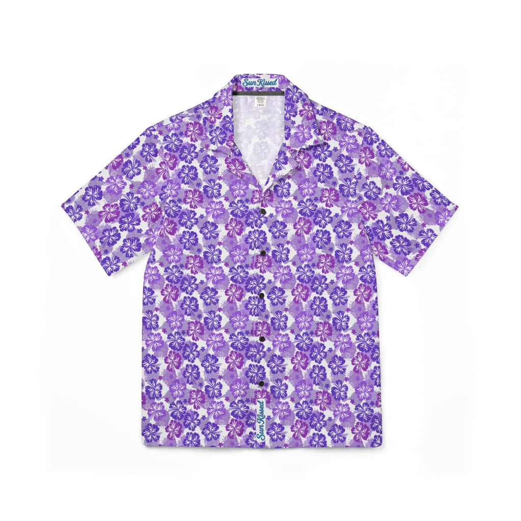 Shades of Purple Hibiscus Island Vibes Hawaiian Shirt