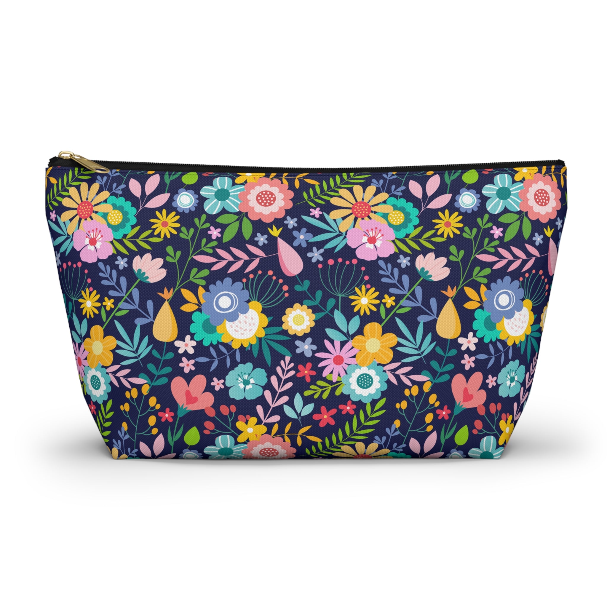 Floral Night Bouquet Cosmetic Bag