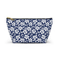 Nautical Blue Hibiscus Cosmetic Bag