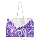 Shades of Purple Hibiscus Flower Weekender Bag