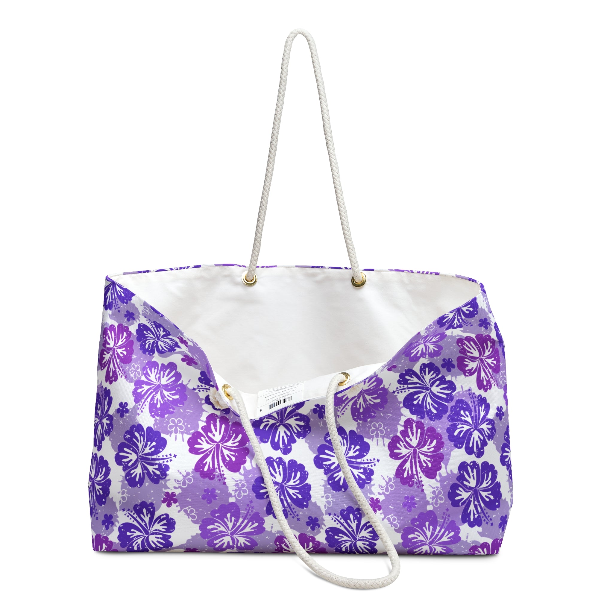 Shades of Purple Hibiscus Flower Weekender Bag