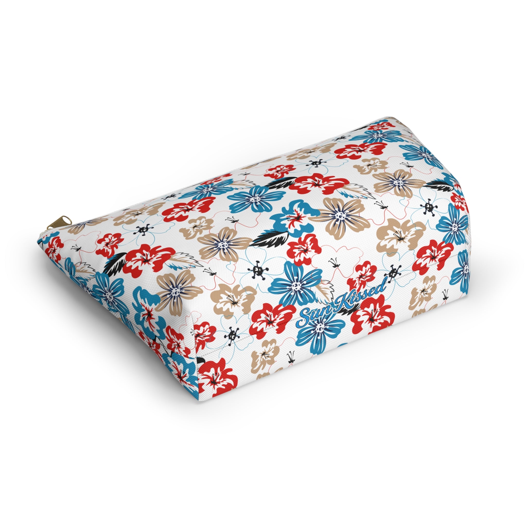 Floating Blooms Floral Cosmetic Bag