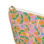 Blooming Floral Pinwheels Cosmetic Bag