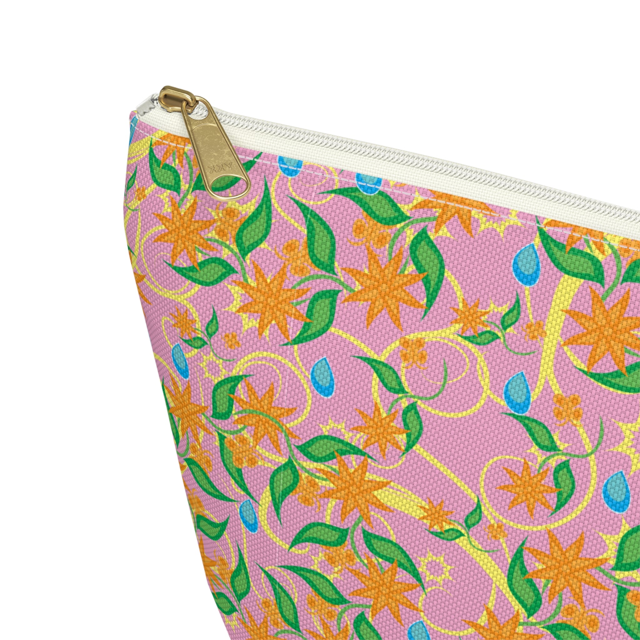 Blooming Floral Pinwheels Cosmetic Bag