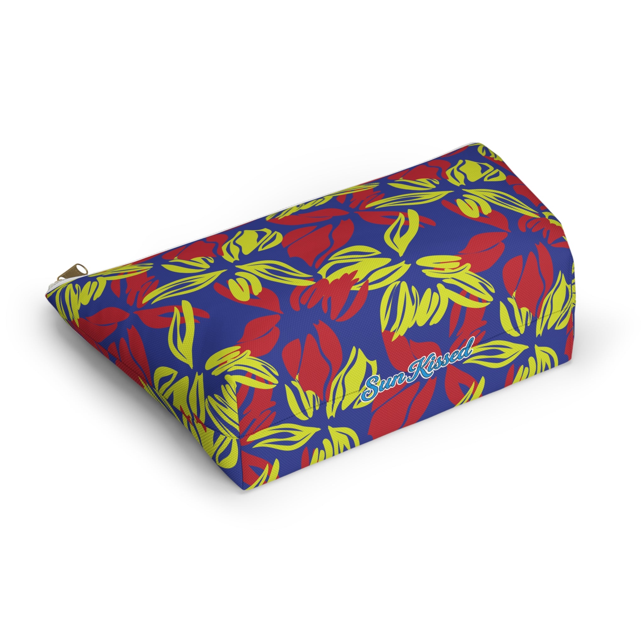 Vibrant Abstract Floral Cosmetic Bag
