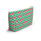 Monstera Leaf Hibiscus Cosmetic Bag