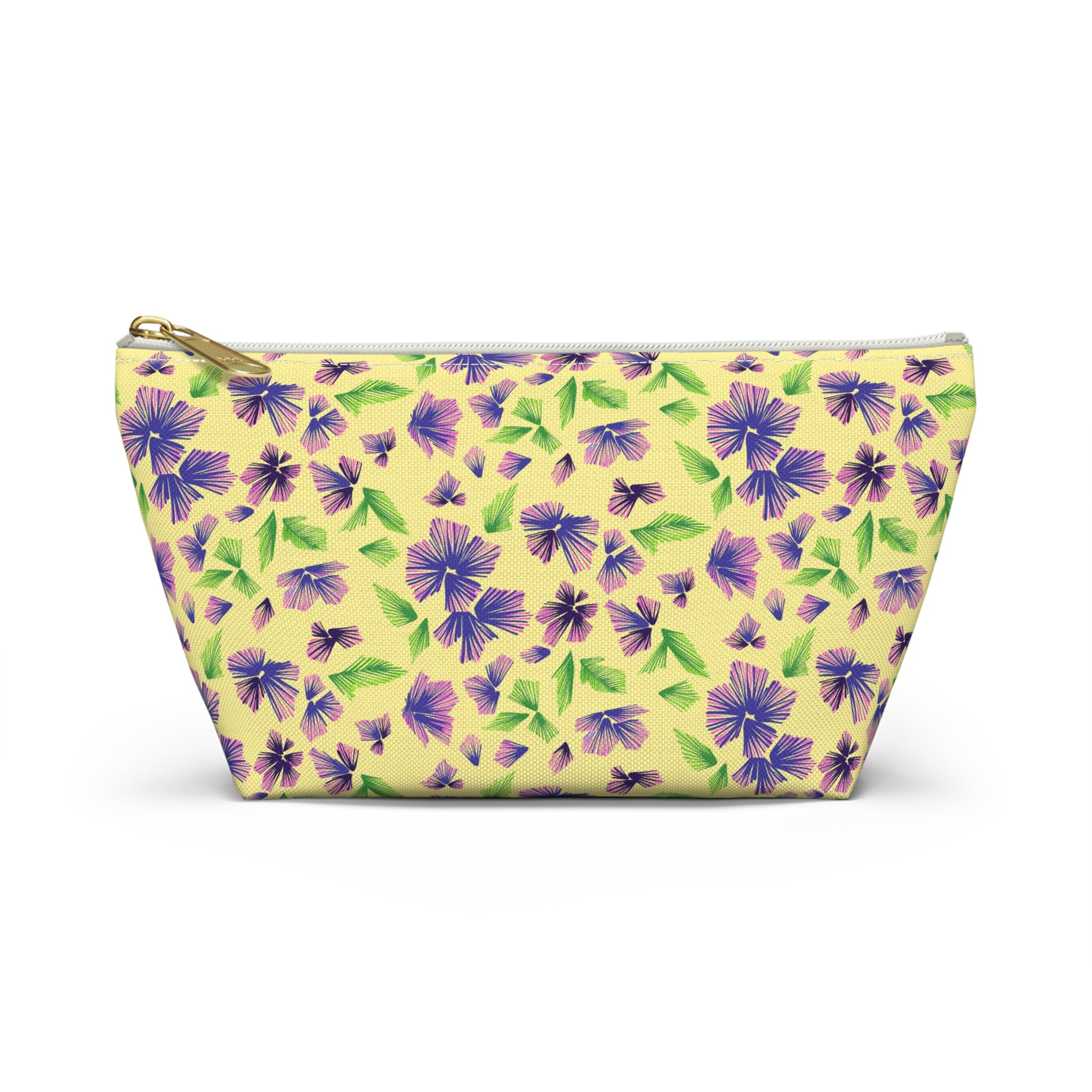 Fanning Purple Flora Cosmetic Bag