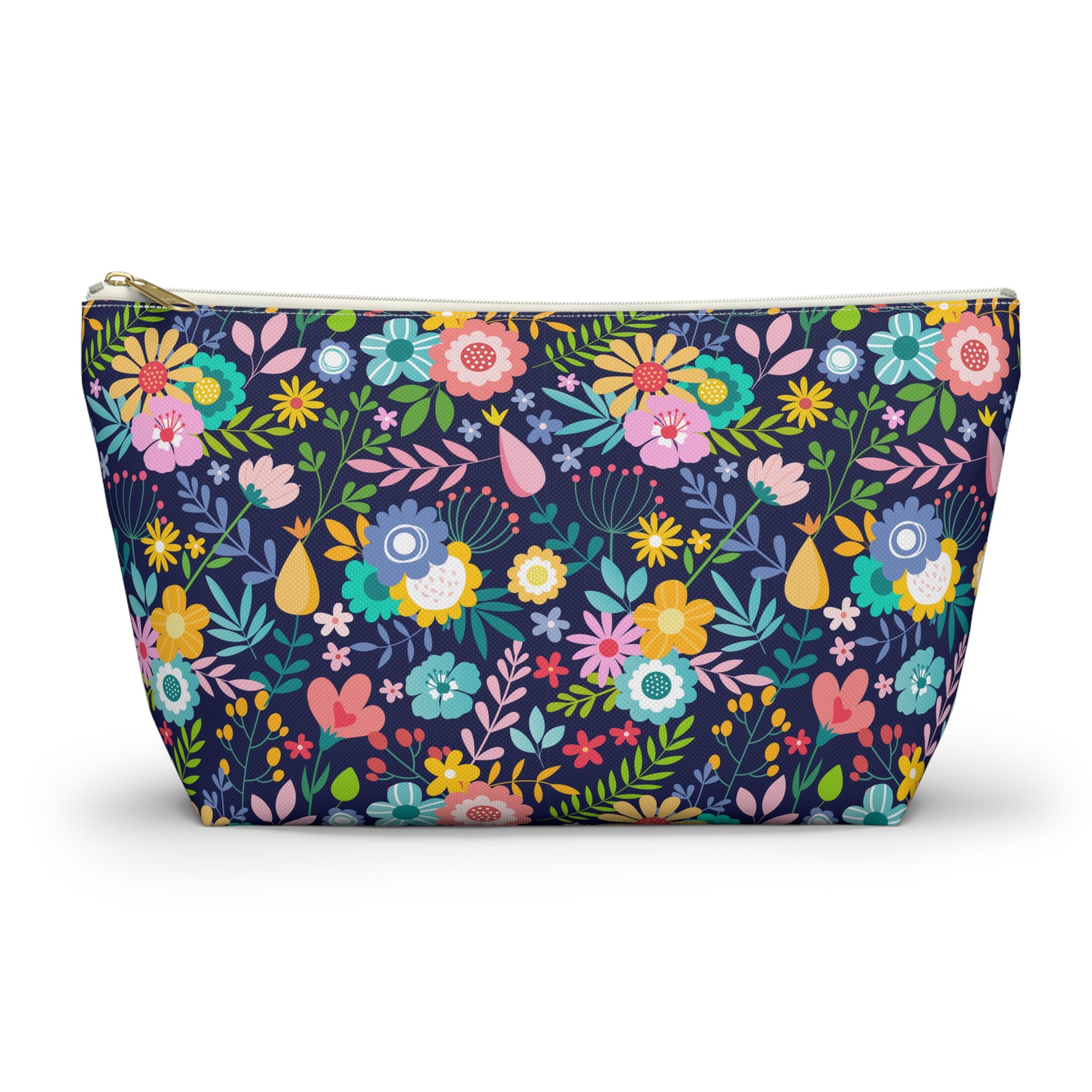 Floral Night Bouquet Cosmetic Bag