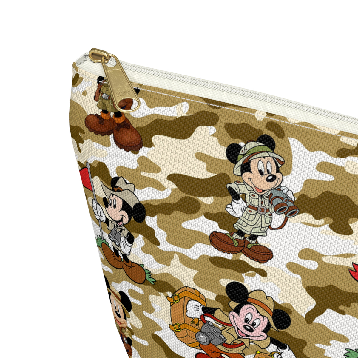 Jungle Camo Mickey Cosmetic Bag