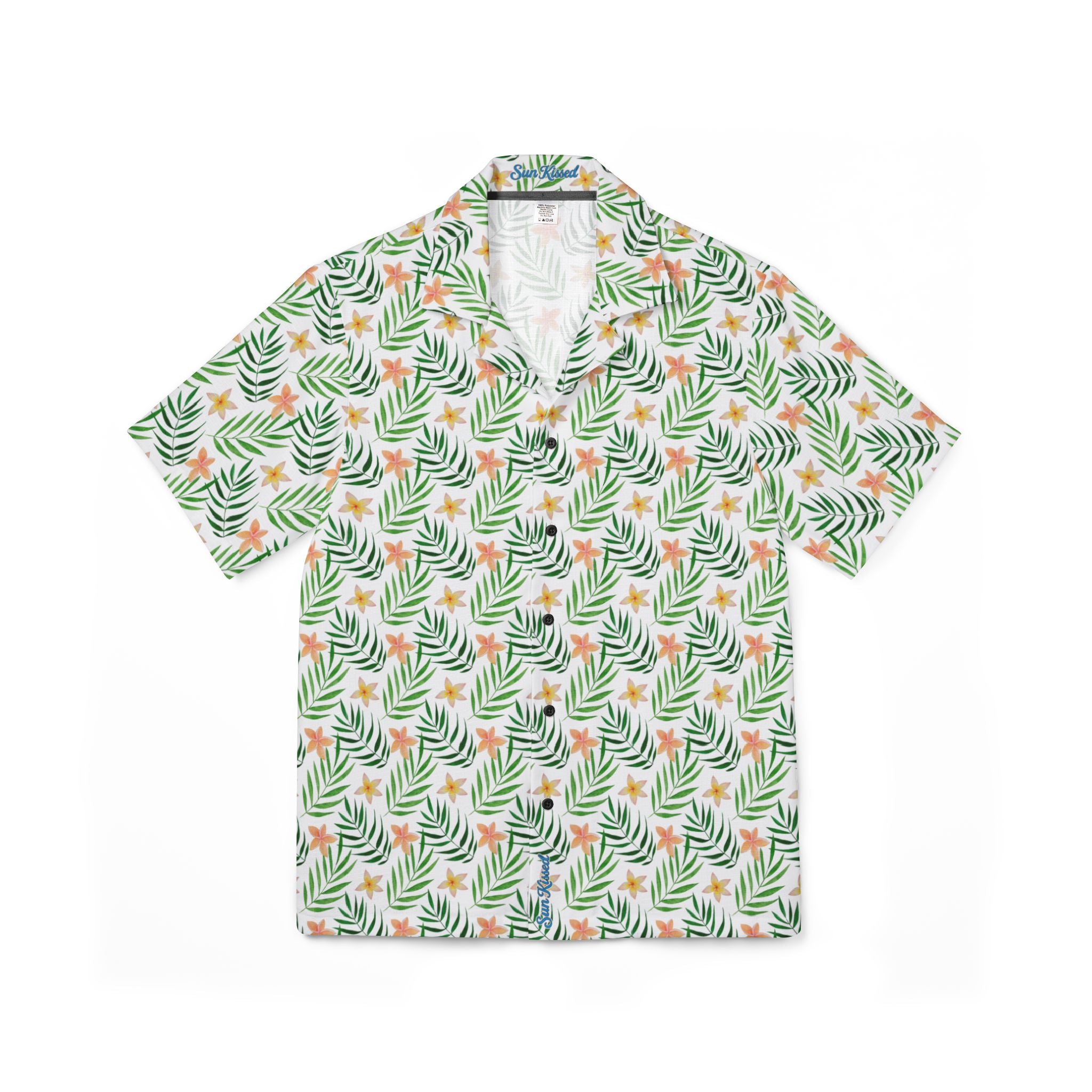 Plumeria Flowers Hawaiian Shirt