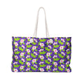 Purple Leaf Hibiscus Weekender Bag