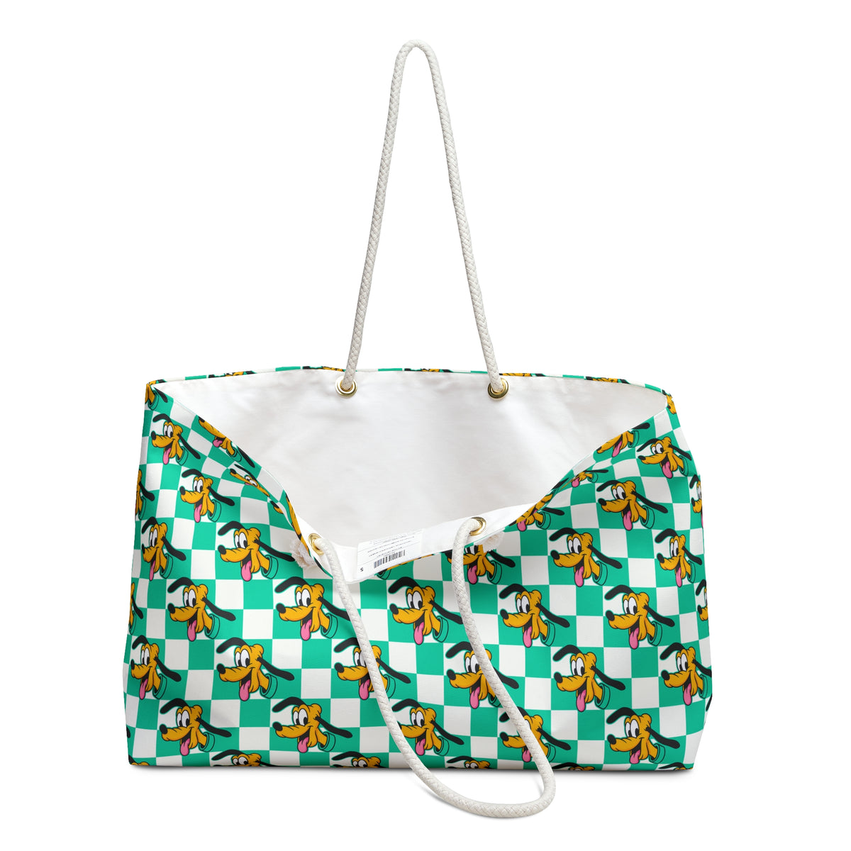 Teal Checkerboard Pluto Weekender Bag