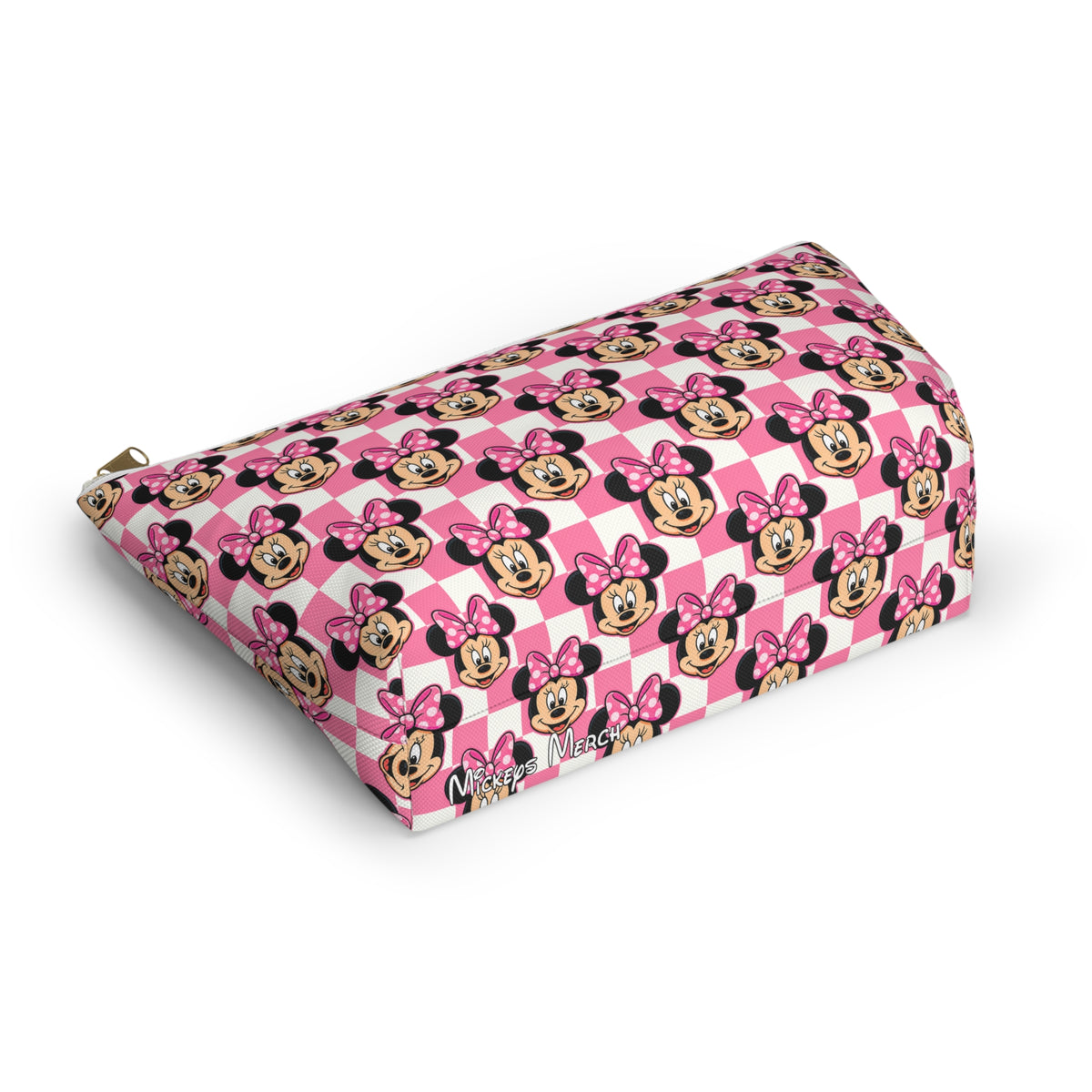 Pink Checkerboard Minnie Cosmetic Bag