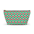 Monstera Leaf Hibiscus Cosmetic Bag