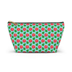 Monstera Leaf Hibiscus Cosmetic Bag