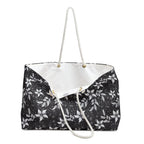 Black Landscape Floral Weekender Bag