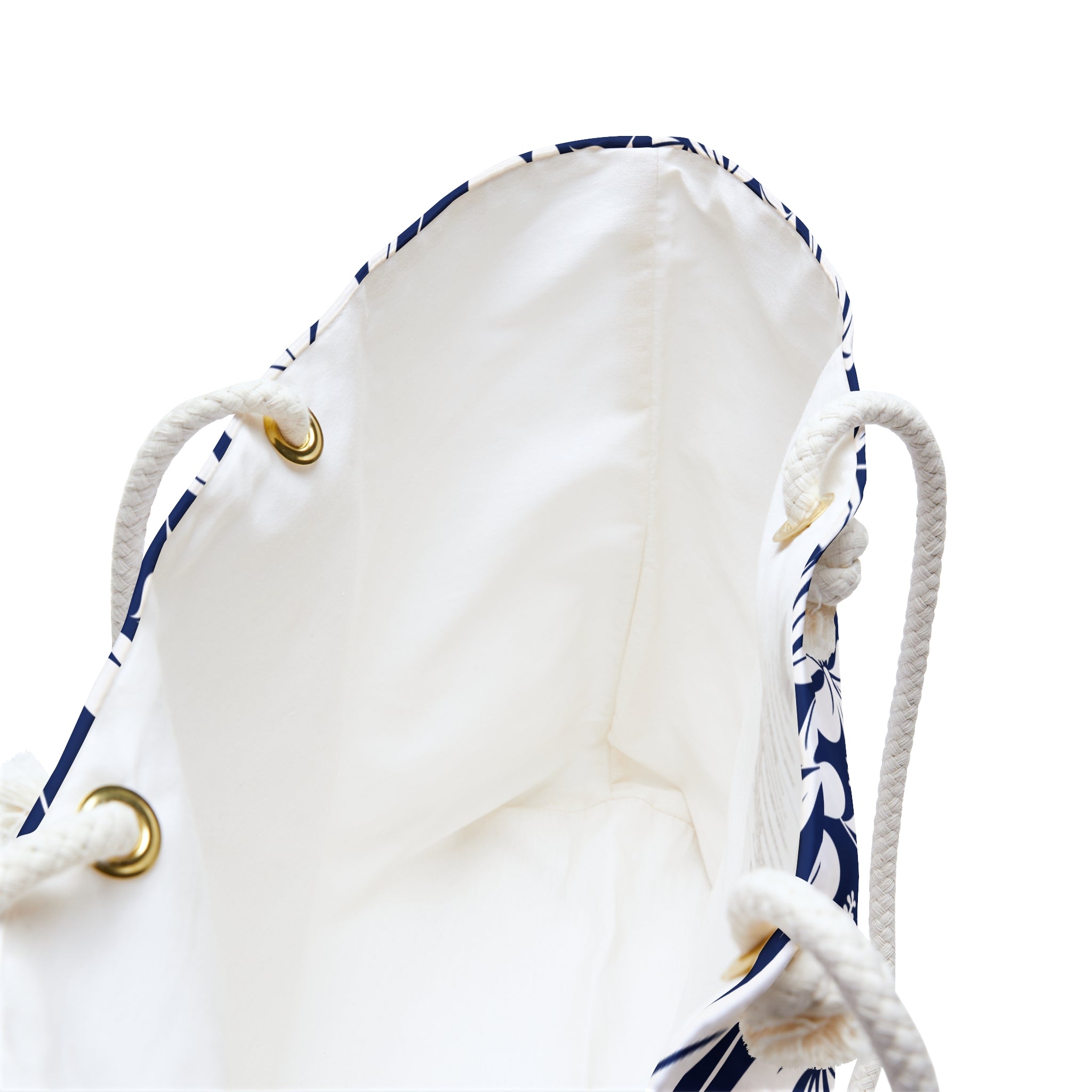 Nautical Blue Hibiscus Weekender Bag
