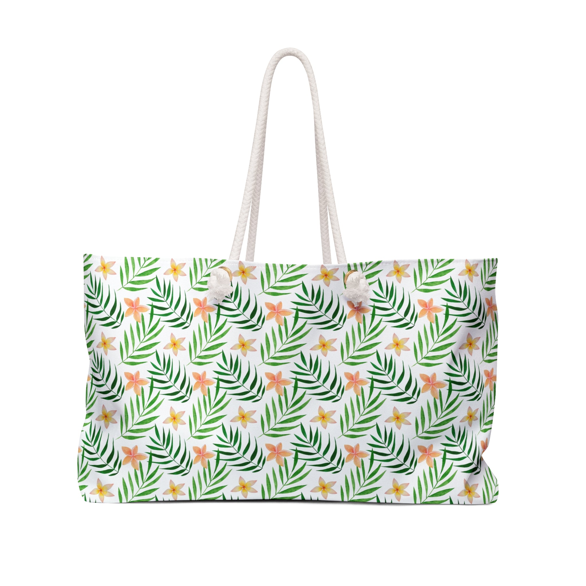 Plumeria Flowers Weekender Bag