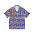 Orange Hibiscus Waves Hawaiian Shirt