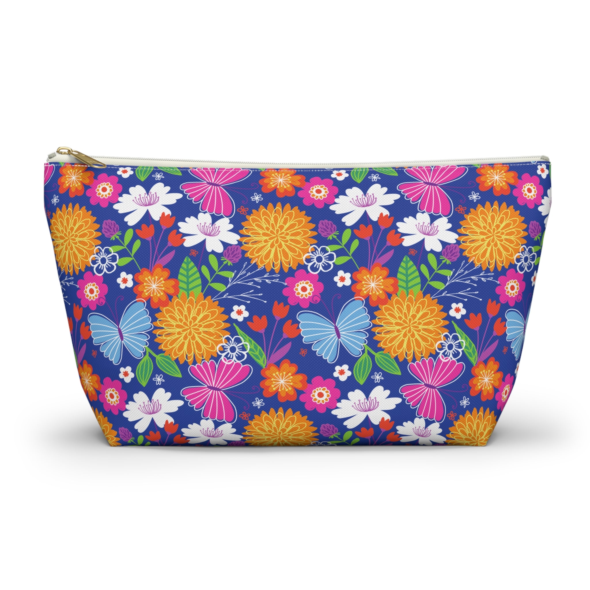 Retro Tropical Butterfly Cosmetic Bag