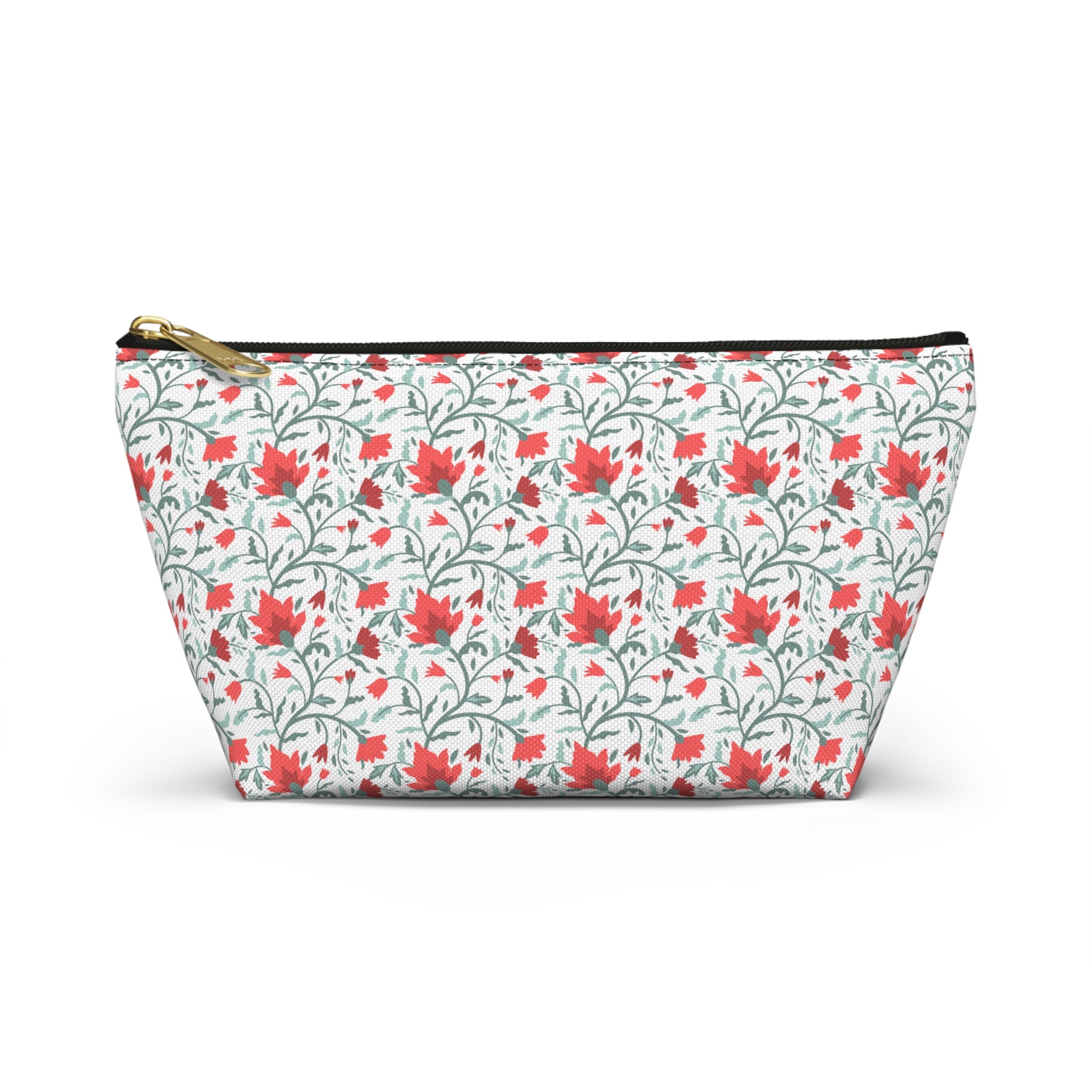 Flowering Vines Floral Cosmetic Bag