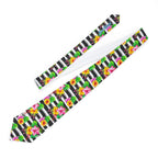 Zebra Hibiscus Floral Mens Necktie