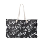 Black Landscape Floral Weekender Bag