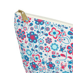 Abstract Pastel Flora Cosmetic Bag