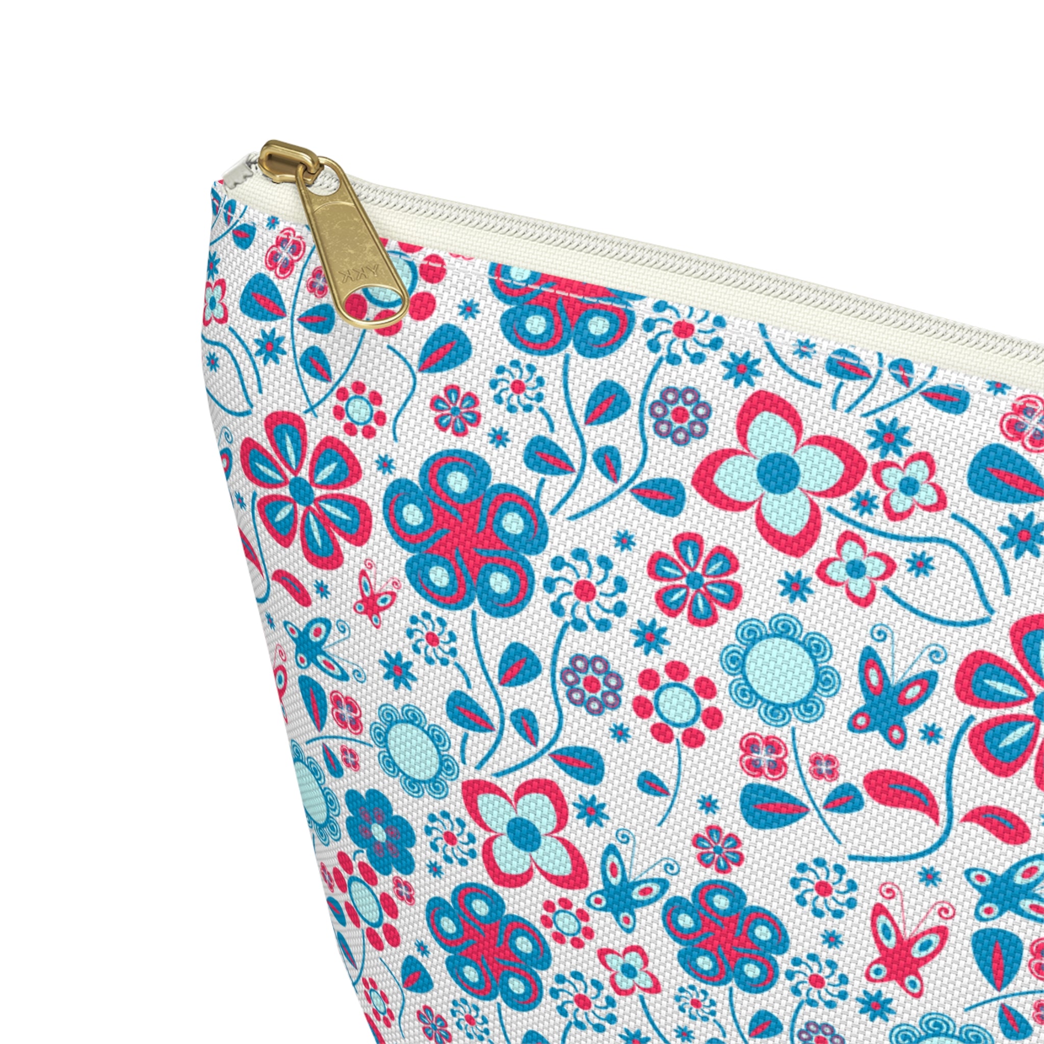 Abstract Pastel Flora Cosmetic Bag