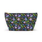 Neon Night Blooms Cosmetic Bag
