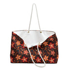 Orange Sunset Botanicals Weekender Bag