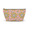 Blooming Floral Pinwheels Cosmetic Bag