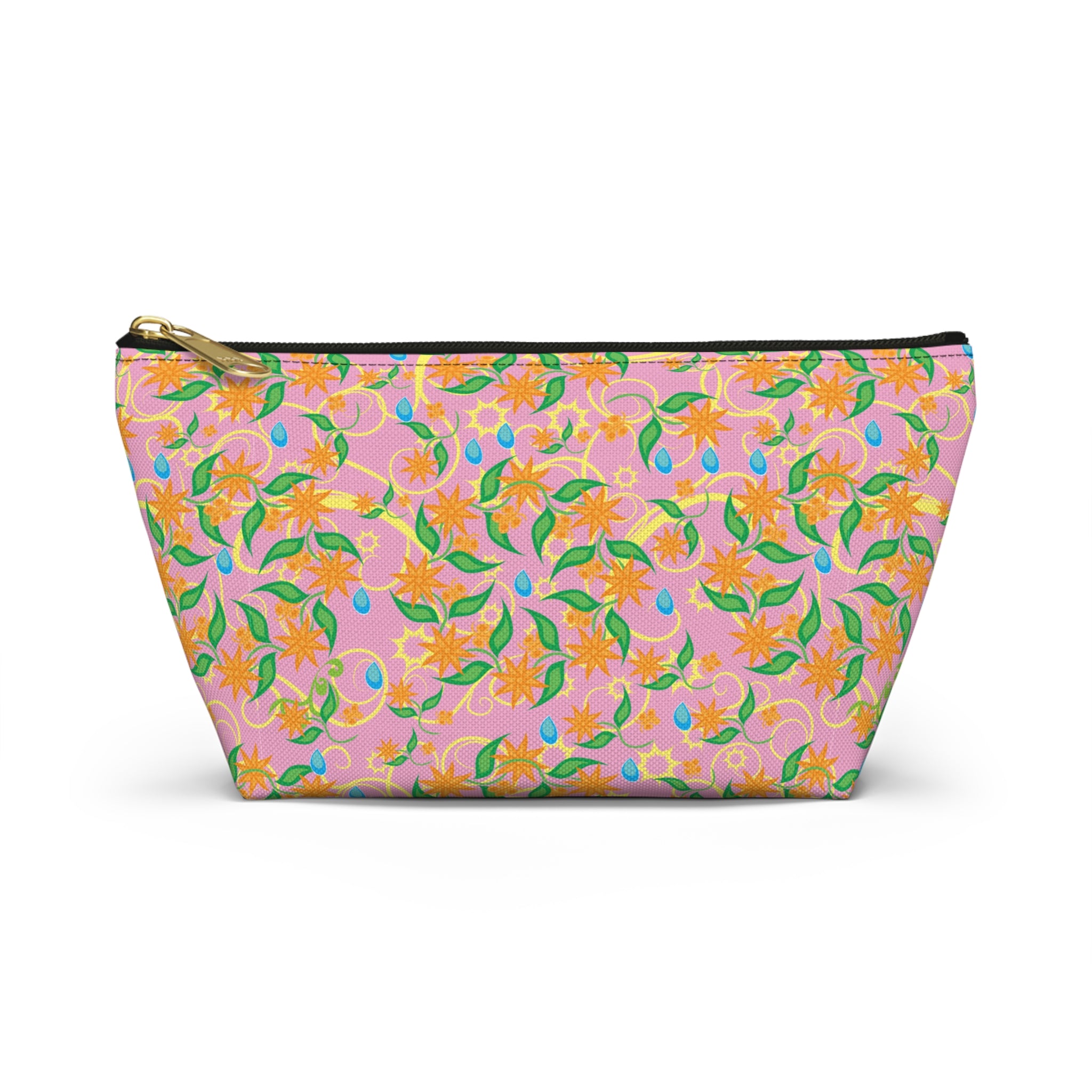 Blooming Floral Pinwheels Cosmetic Bag