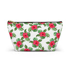 Red Hibiscus Island Cosmetic Bag