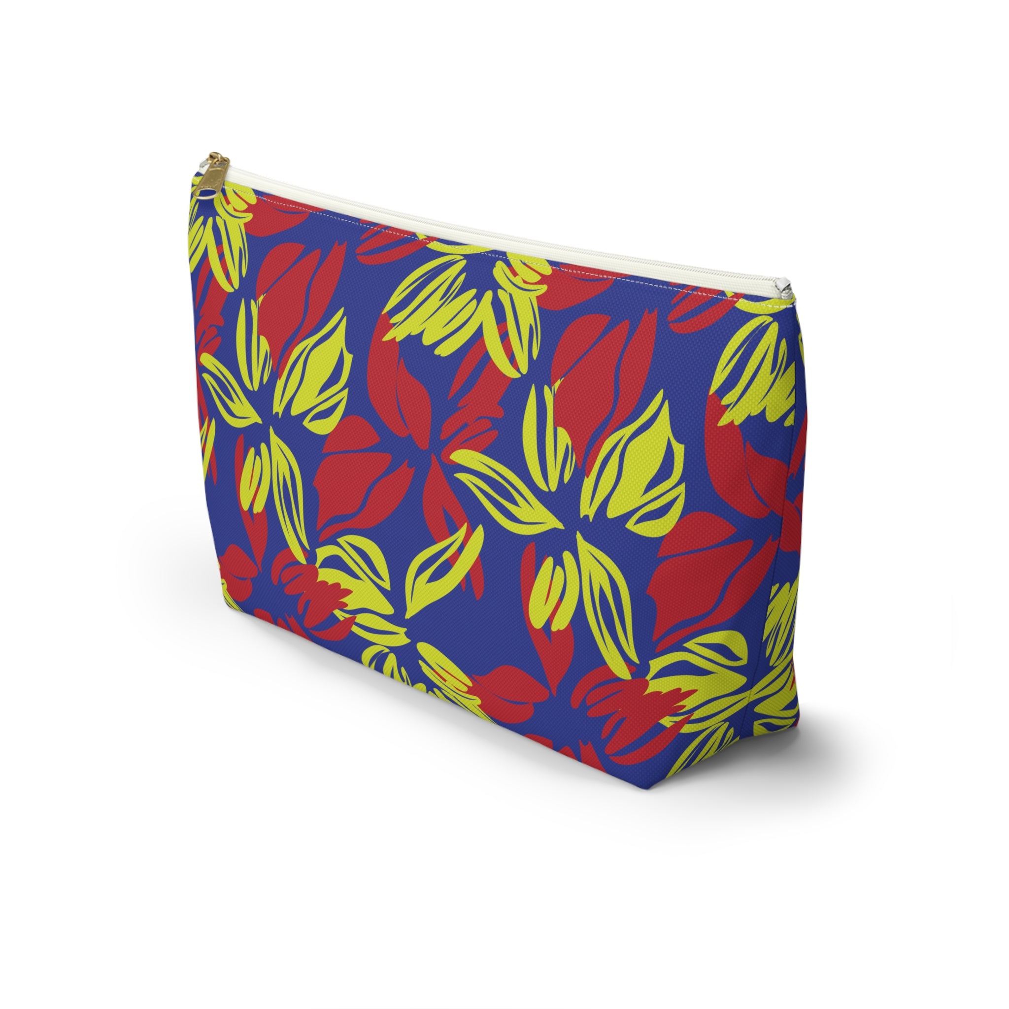 Vibrant Abstract Floral Cosmetic Bag