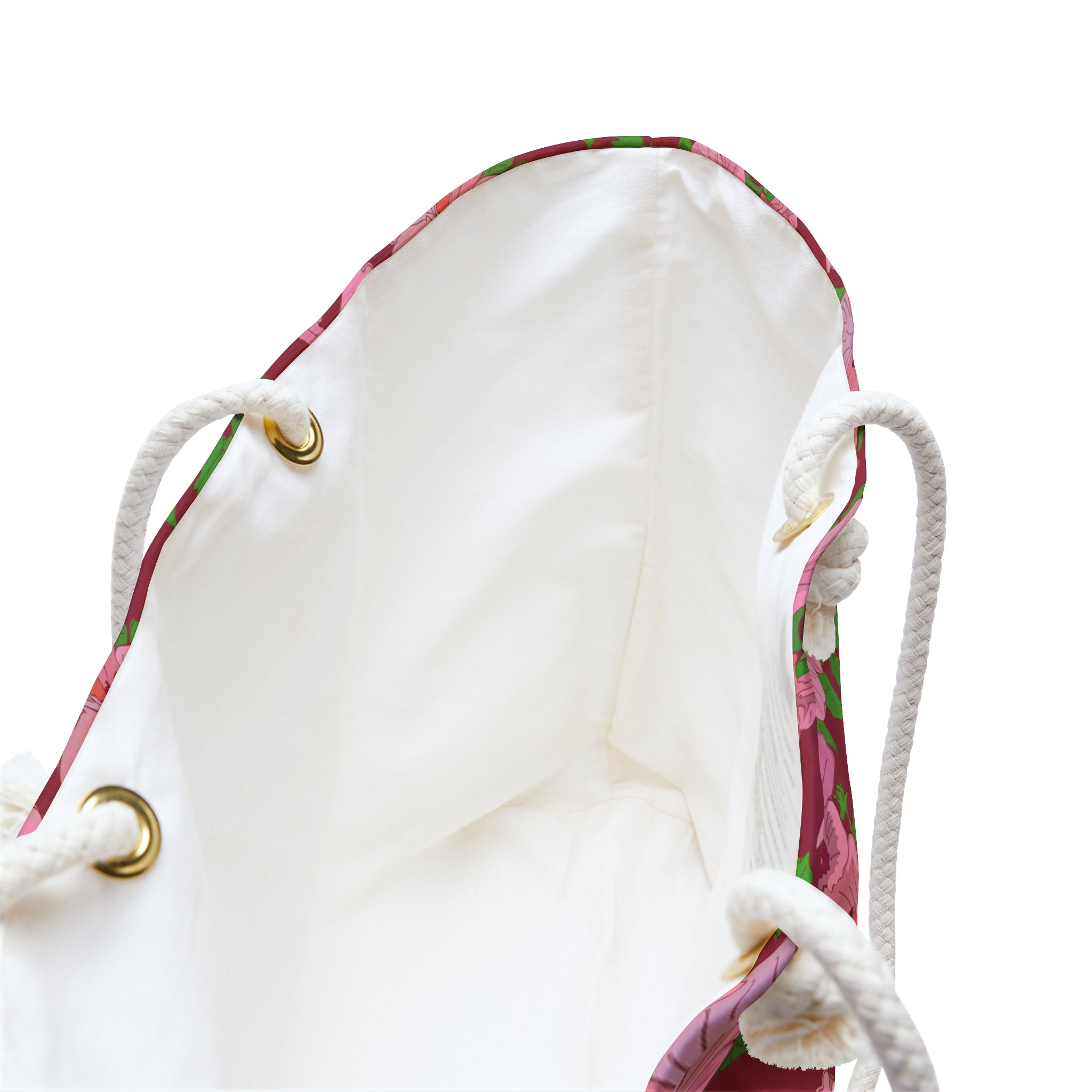 Pink Hibiscus on Red Weekender Bag