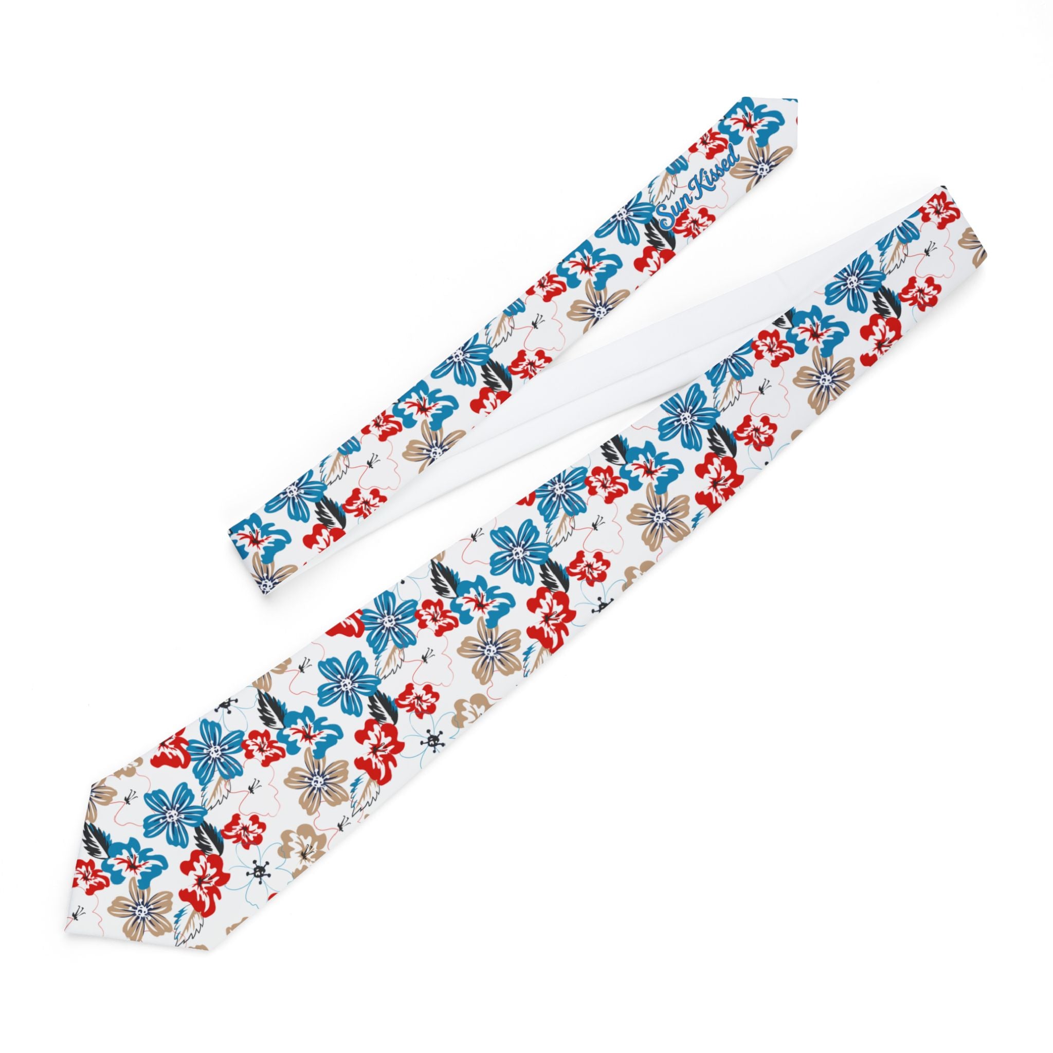 Floating Blooms Floral Mens Necktie