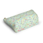 Character Autographs on Green Cosmetic Bag